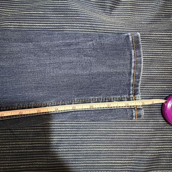 NEW Seven 7 Tummyless High Rise Skinny Jeans Women’s Size 10 Stretch Blue Denim - Picture 8 of 11